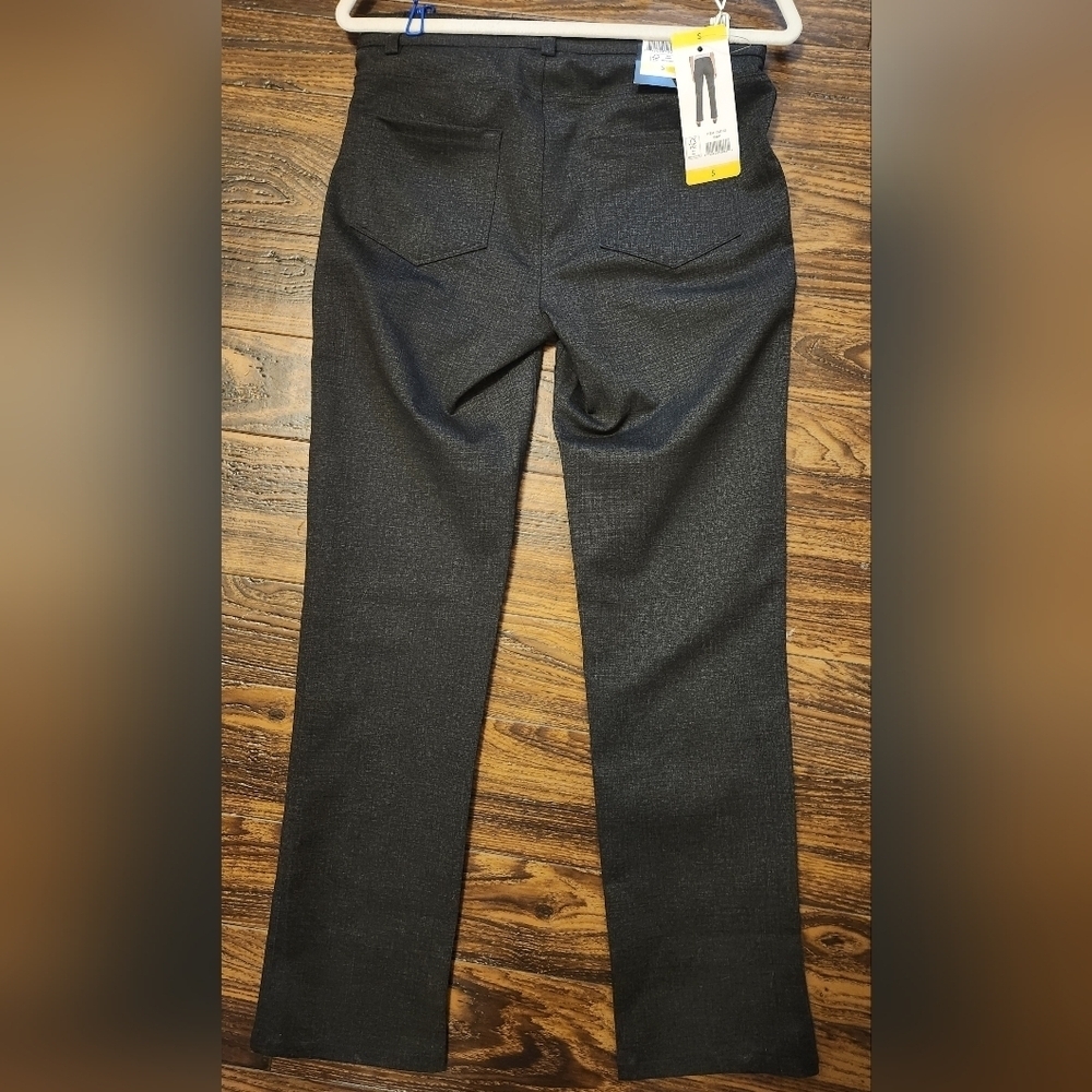 DKNY Dk Gray Straight Leg Flat Front Pants SZ Small 30" NWT - Picture 2 of 9